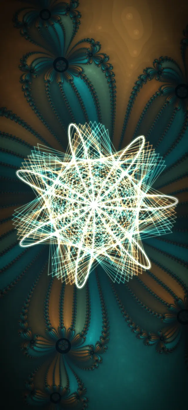 A glowing star pattern from Pocket VJ Pro
